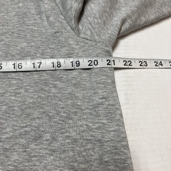 Eileen Fisher  Fleece Cardigan S Gray Hooded Open Front Athleisure Minimalist - Picture 6 of 11